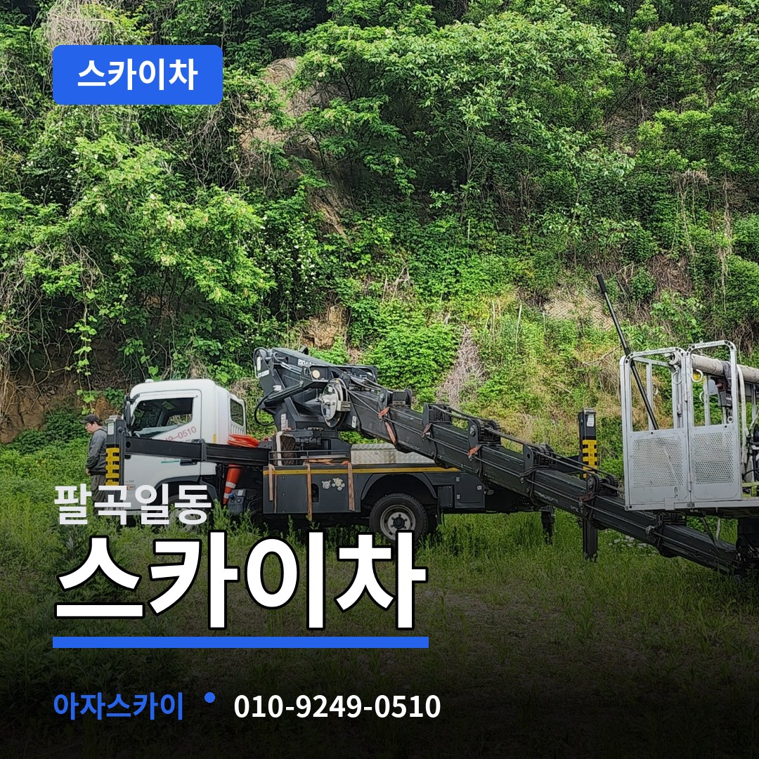 경기 안산시 팔곡일동 스카이차 작업 현장
