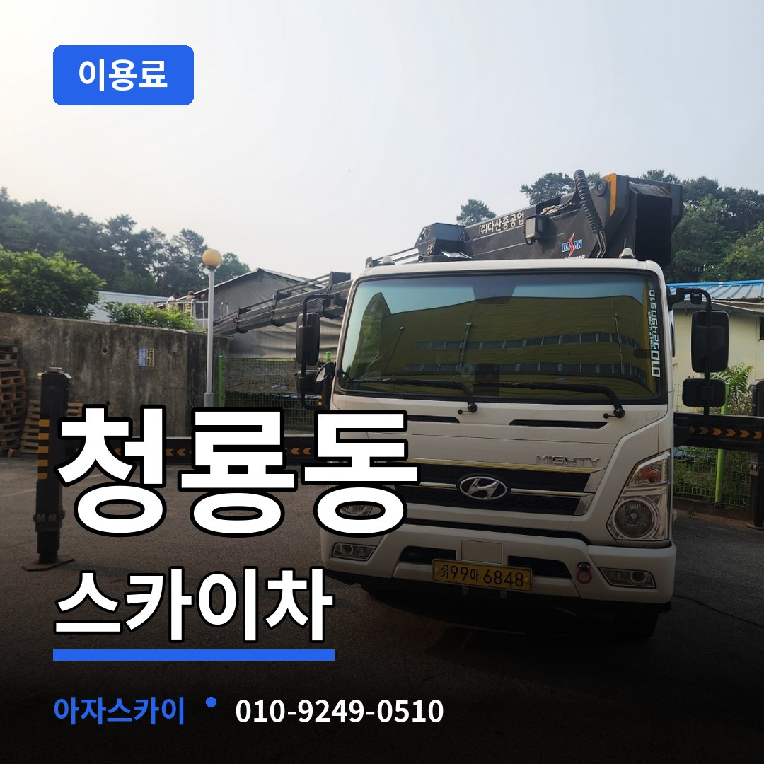 경기 평택시 청룡동 스카이차 이용료 작업 현장