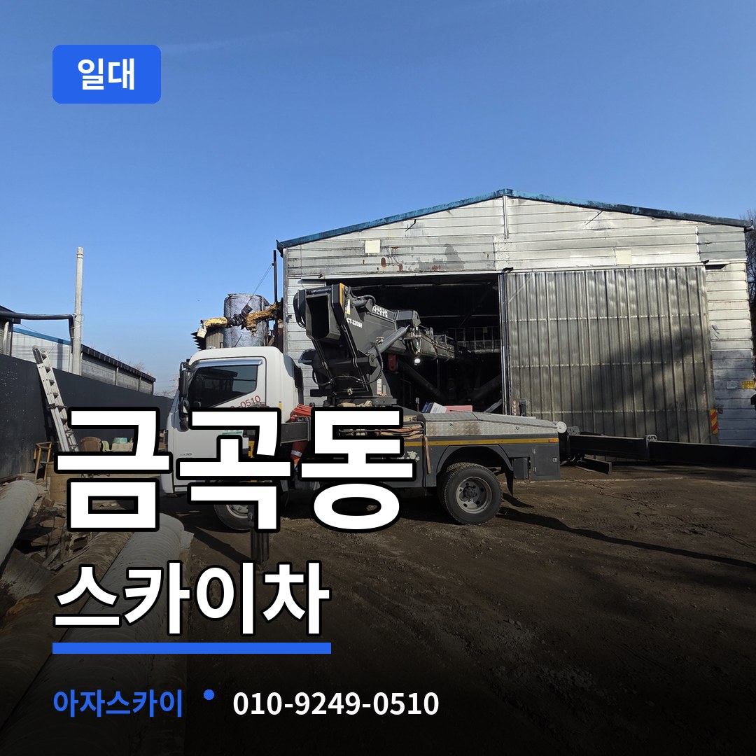 경기 화성시 금곡동 스카이차 일대 작업 현장
