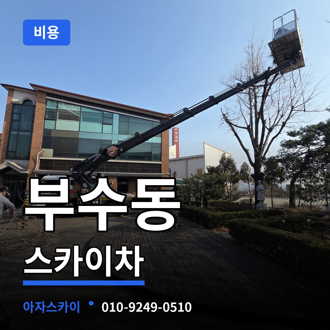 대전 대덕구 부수동 스카이차 비용 작업 현장