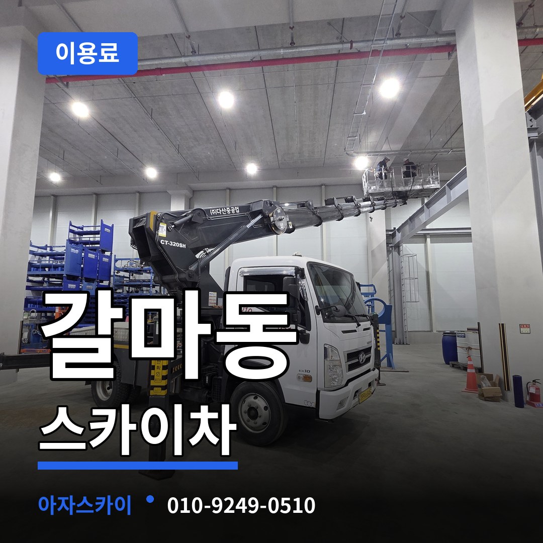 대전 서구 갈마동 스카이차 이용료 작업 현장