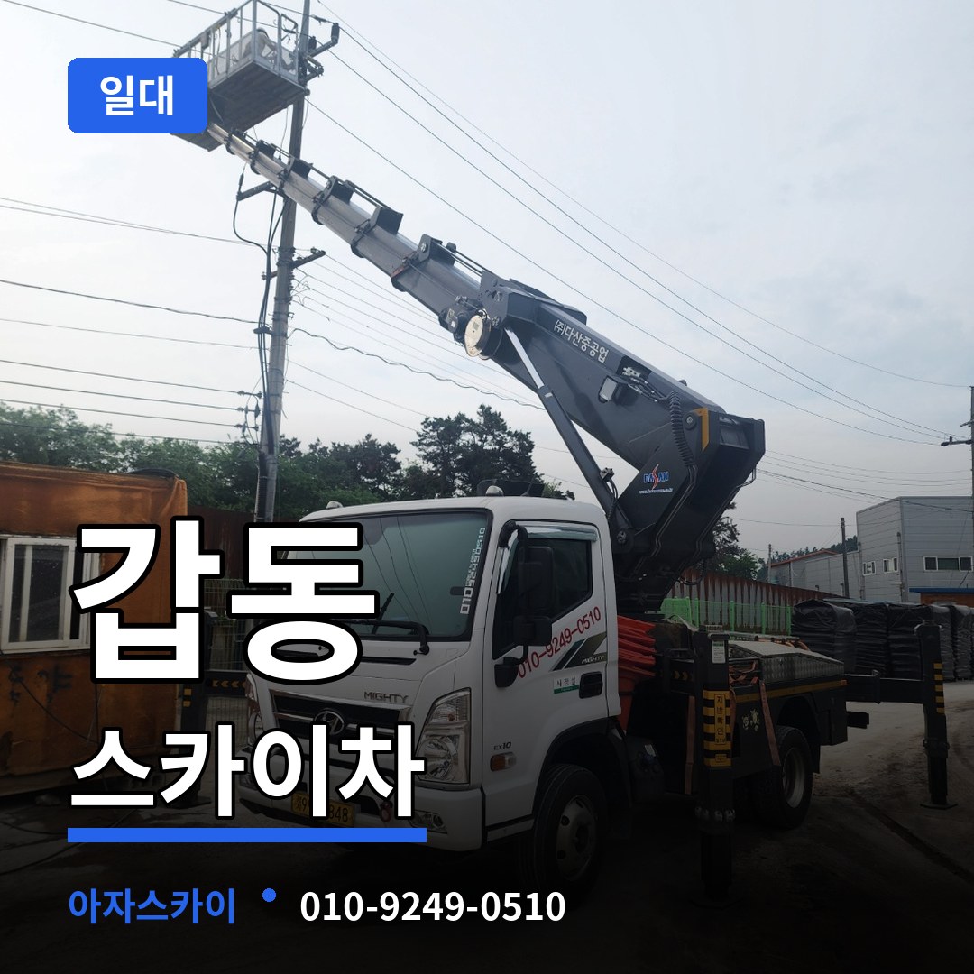대전 유성구 갑동 스카이차 일대 작업 현장
