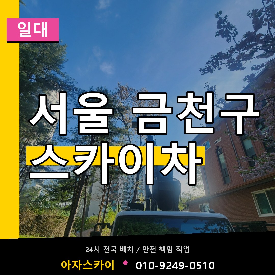서울 금천구 스카이차 일대 작업 현장