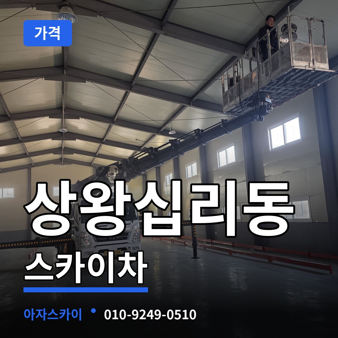 서울 성동구 상왕십리동 스카이차 가격 작업 현장