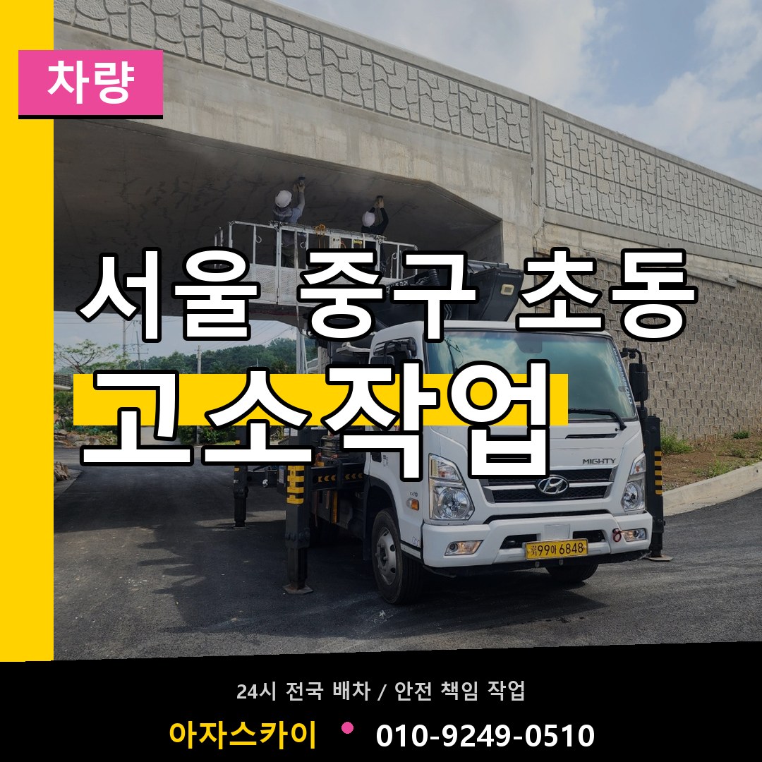 서울 중구 초동 고소작업차량 작업 현장
