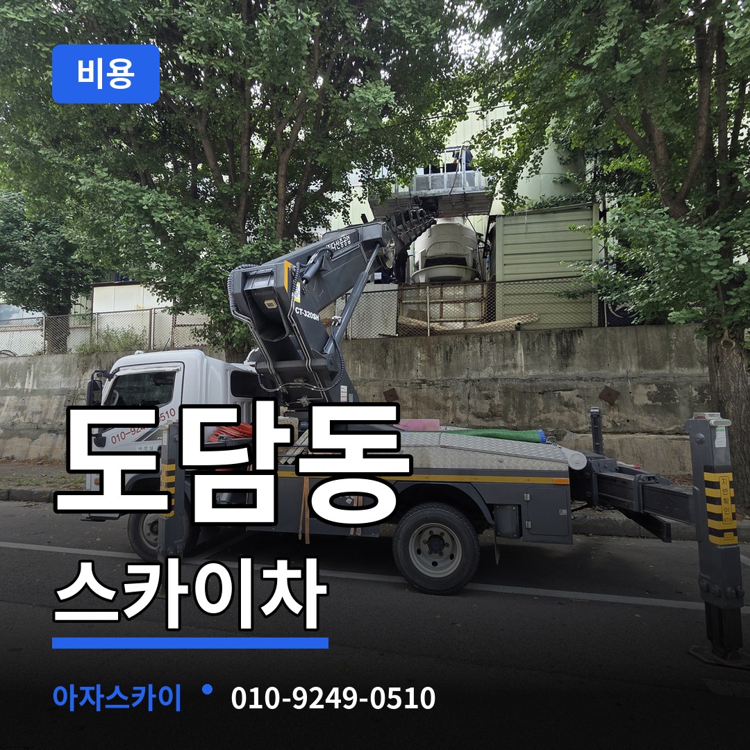 세종 세종시 도담동 스카이차 비용 작업 현장