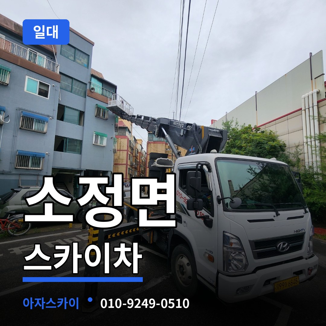 세종 세종시 소정면 스카이차 일대 작업 현장