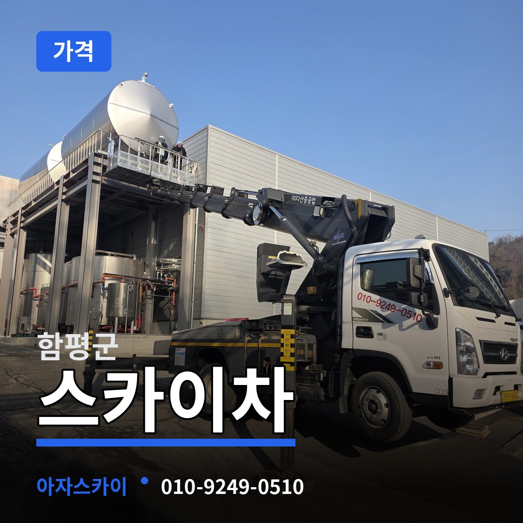 전남 함평군 스카이차 가격 작업 현장