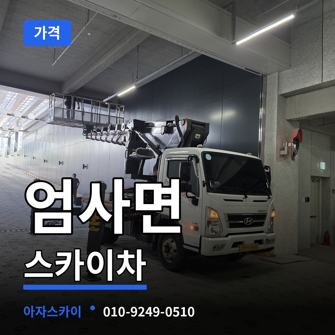 충남 계룡시 엄사면 스카이차 가격 작업 현장
