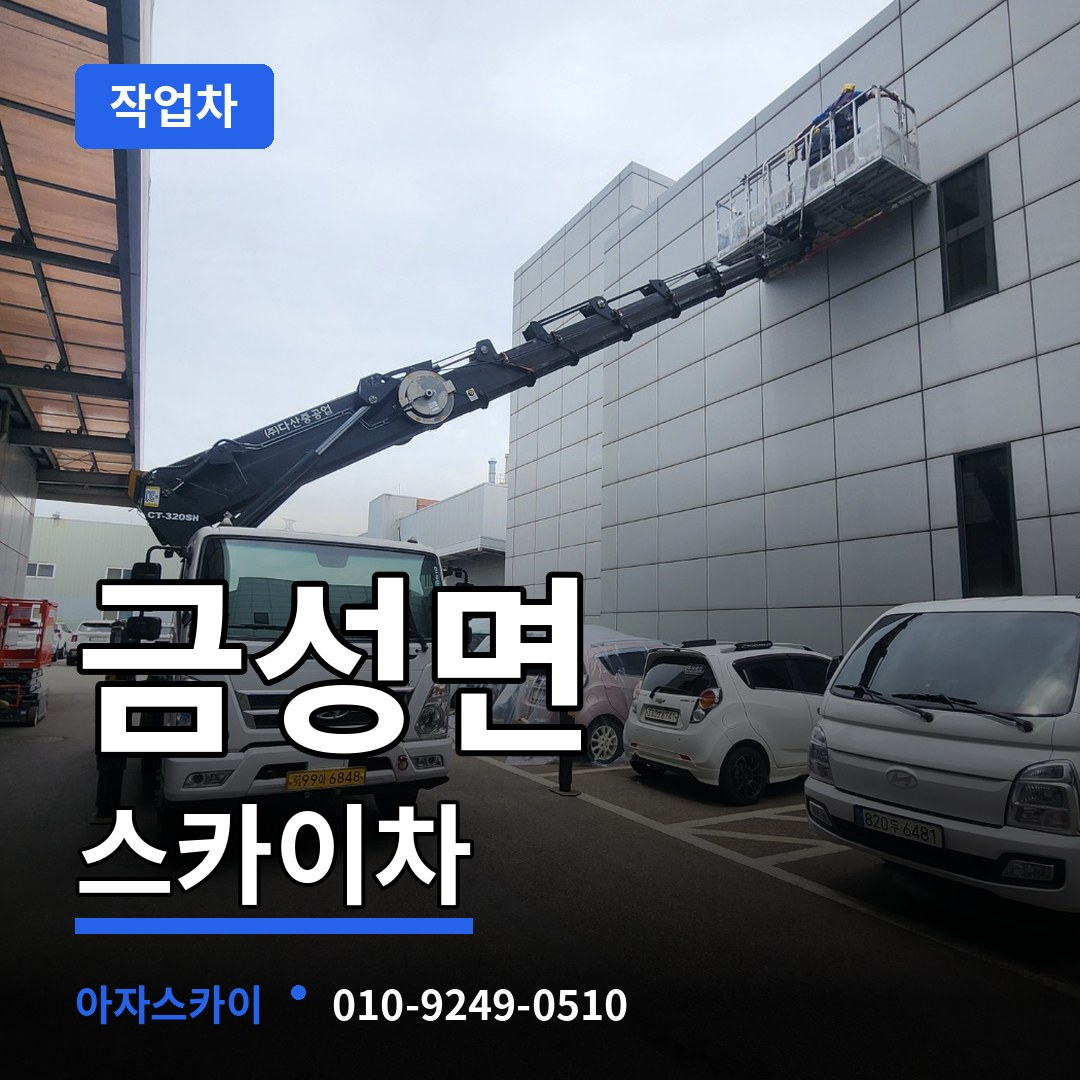충남 금산군 금성면 스카이 작업차 작업 현장