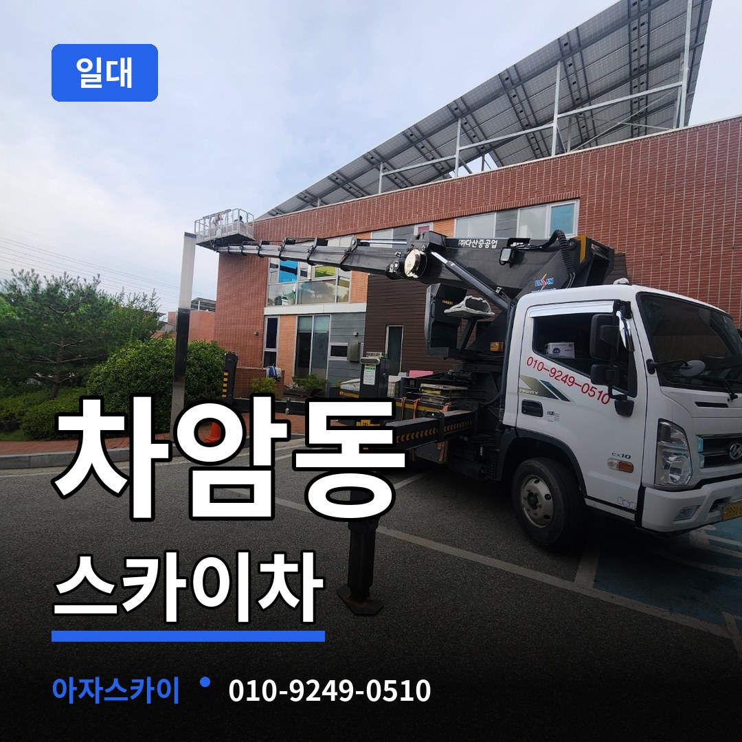 충남 천안시 차암동 스카이차 일대 작업 현장