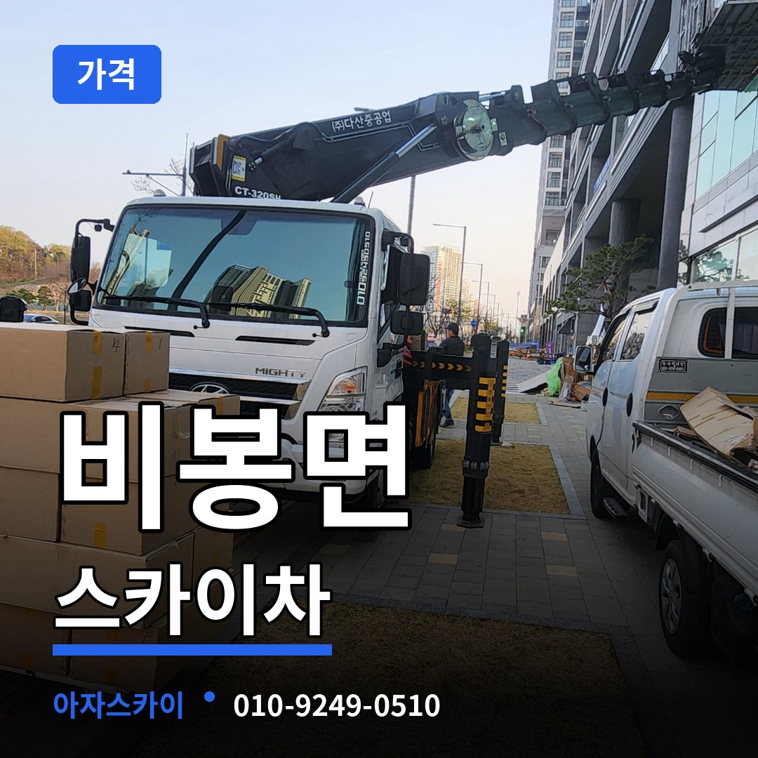 충남 청양군 비봉면 스카이차 가격 작업 현장