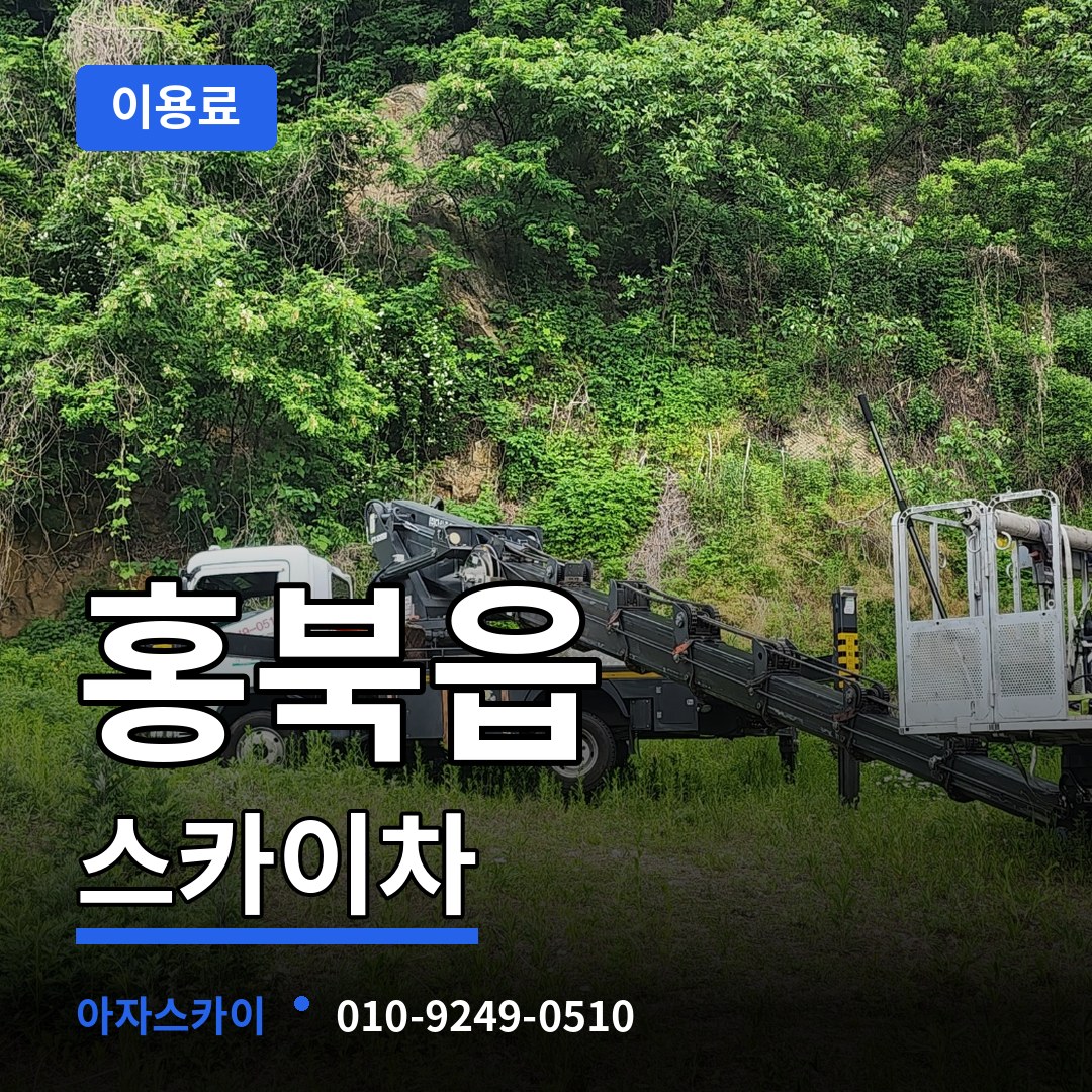 충남 홍성군 홍북읍 스카이차 이용료 작업 현장