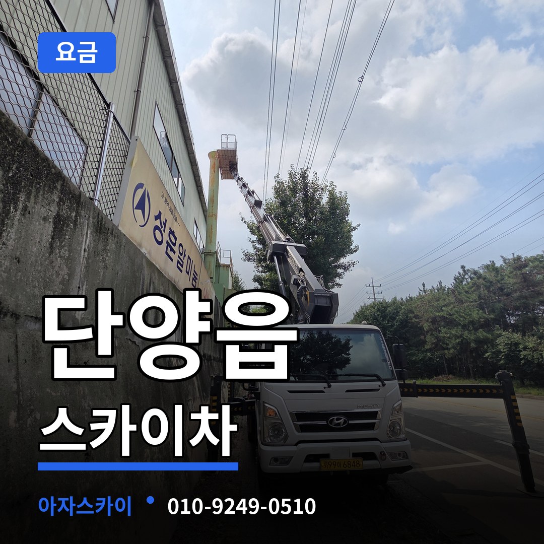 충북 단양군 단양읍 스카이차 요금 작업 현장