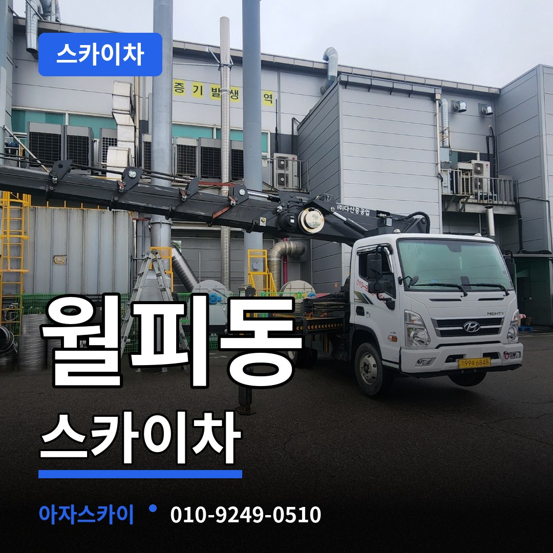 경기 안산시 월피동 스카이차 장비 안내