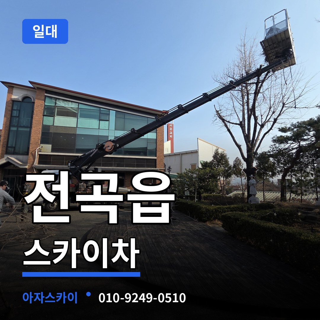 경기 연천군 전곡읍 스카이차 일대 장비 안내