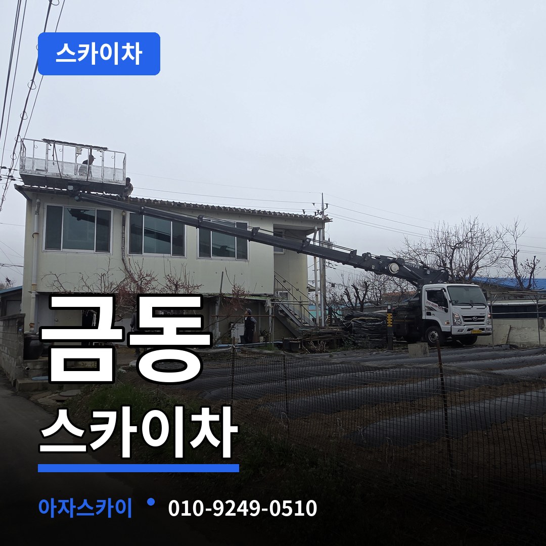 대전 중구 금동 스카이차 장비 안내