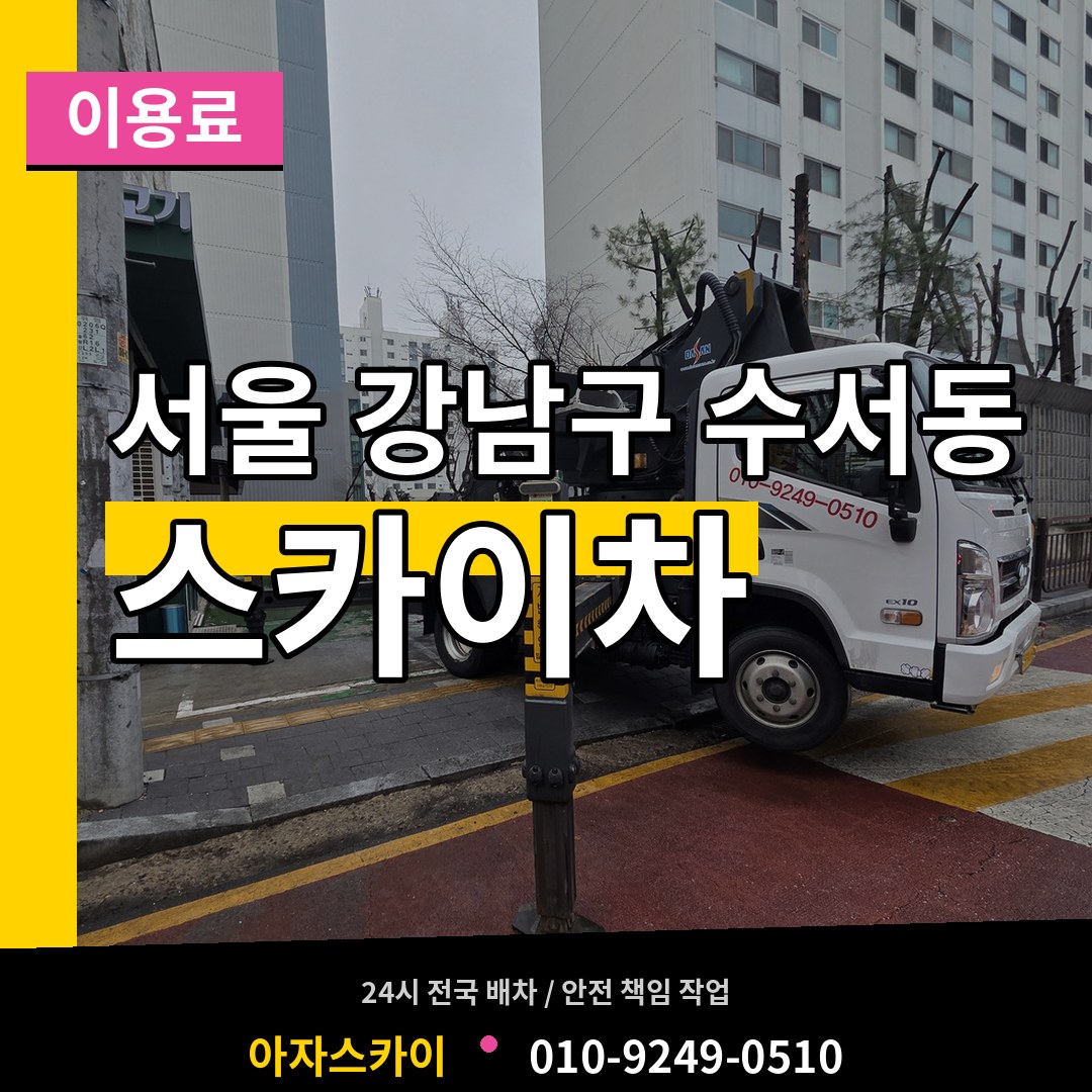 서울 강남구 수서동 스카이차 이용료 장비 안내