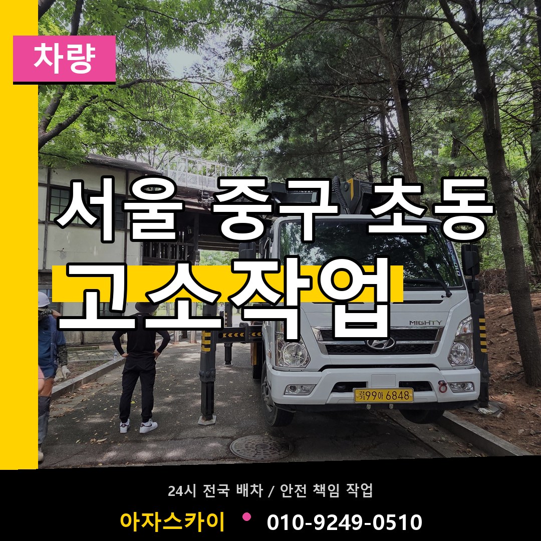 서울 중구 초동 고소작업차량 장비 안내