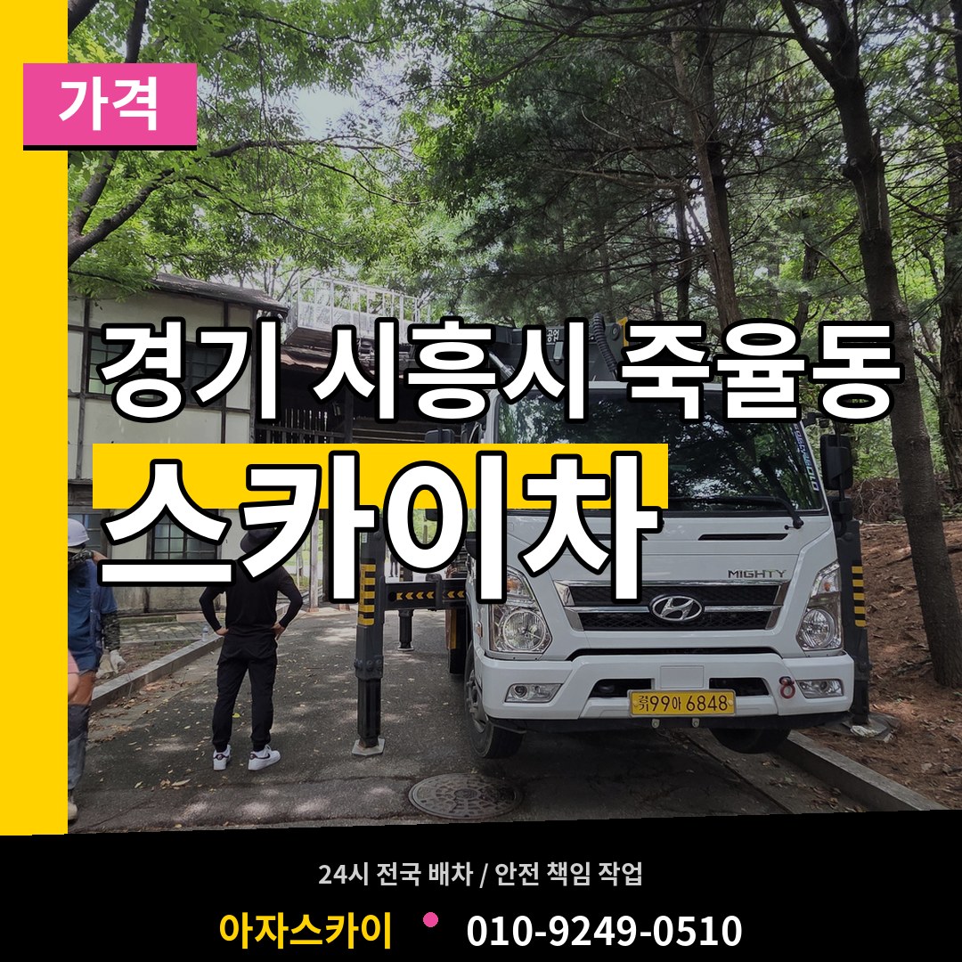 경기 시흥시 죽율동 스카이차 가격 시공 사례