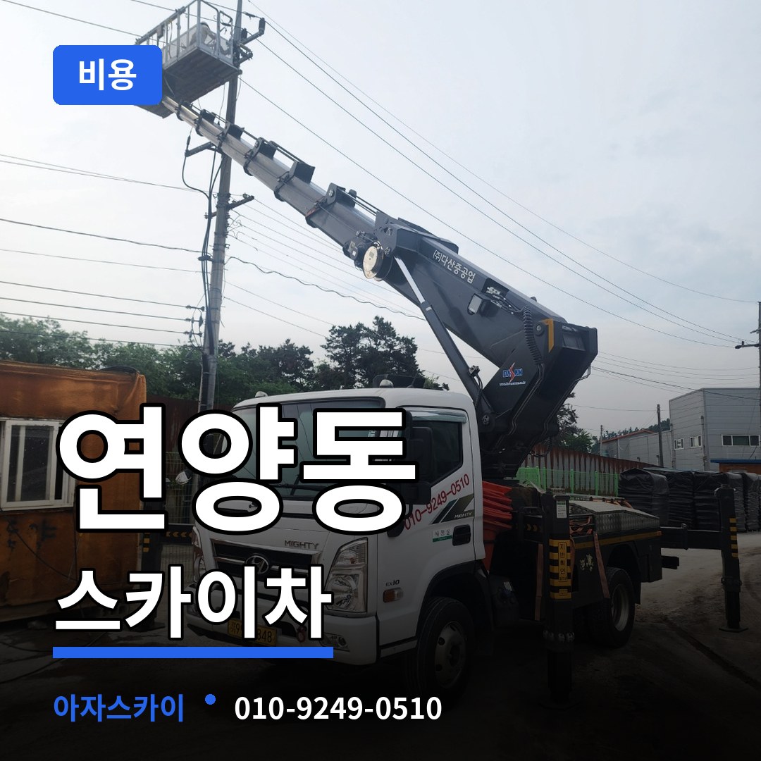 경기 여주시 연양동 스카이차 비용 시공 사례