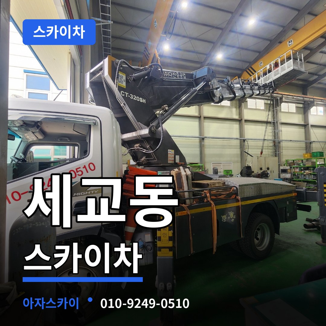 경기 평택시 세교동 스카이차 시공 사례