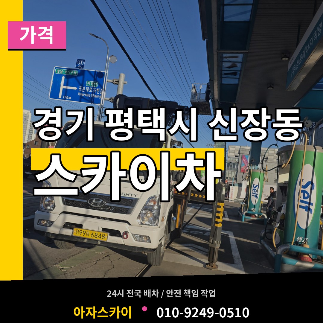 경기 평택시 신장동 스카이차 가격 시공 사례