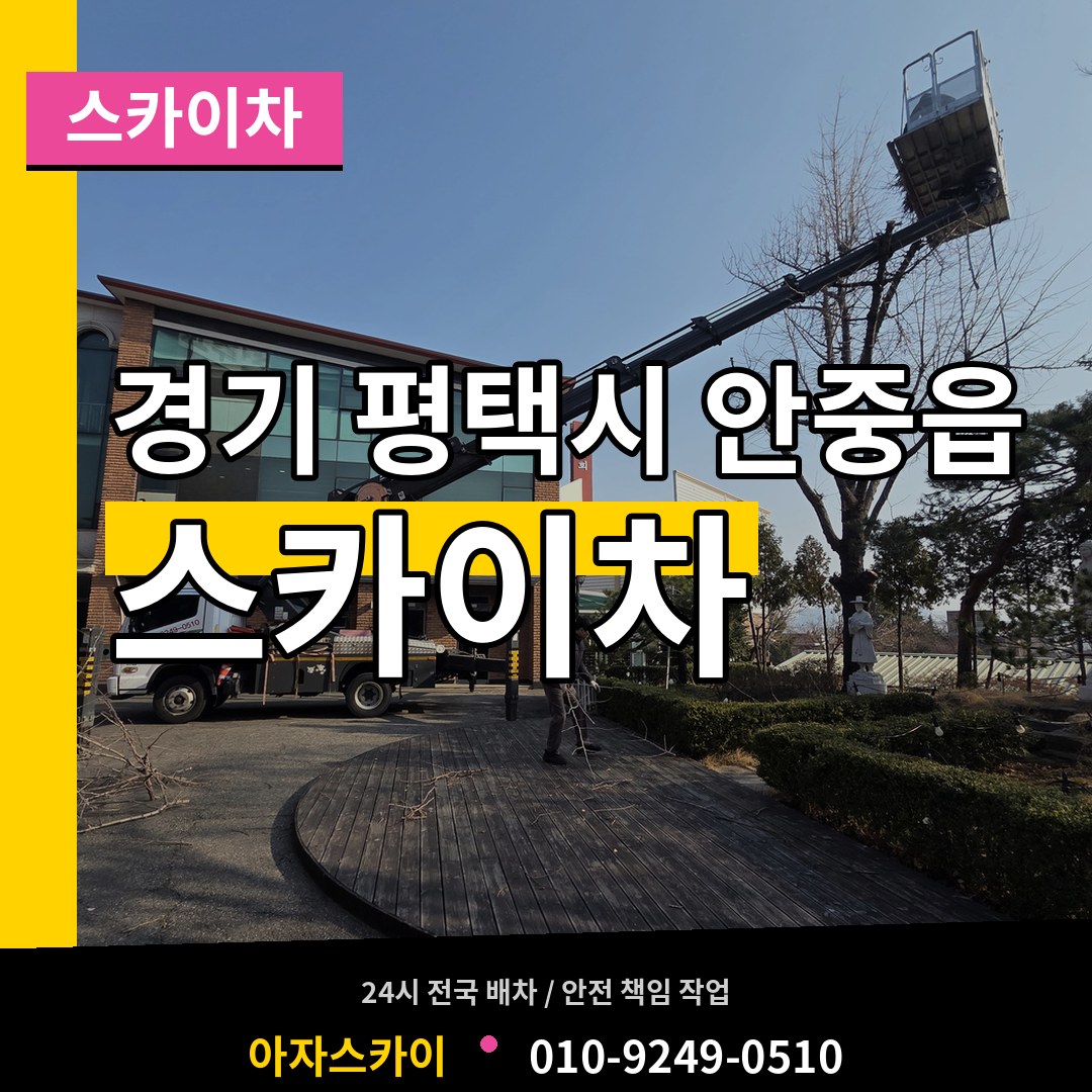 경기 평택시 안중읍 스카이차 시공 사례