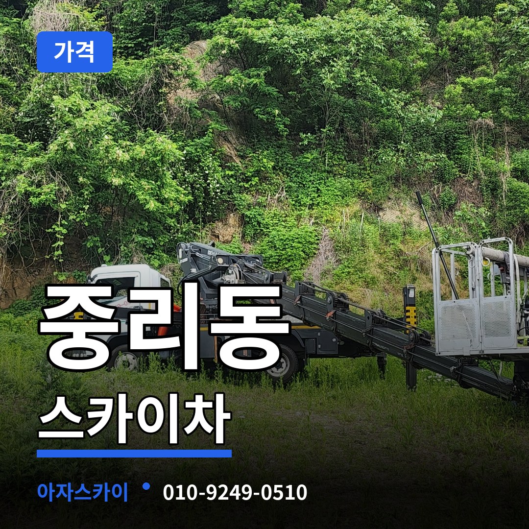 대전 대덕구 중리동 스카이차 가격 시공 사례