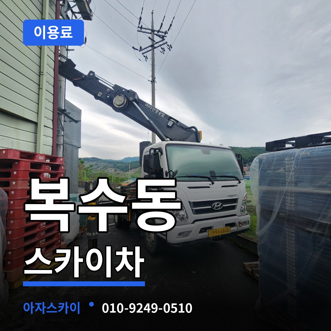 대전 서구 복수동 스카이차 이용료 시공 사례