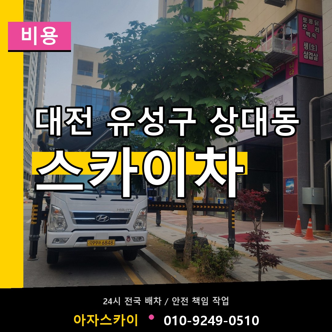 대전 유성구 상대동 스카이차 비용 시공 사례