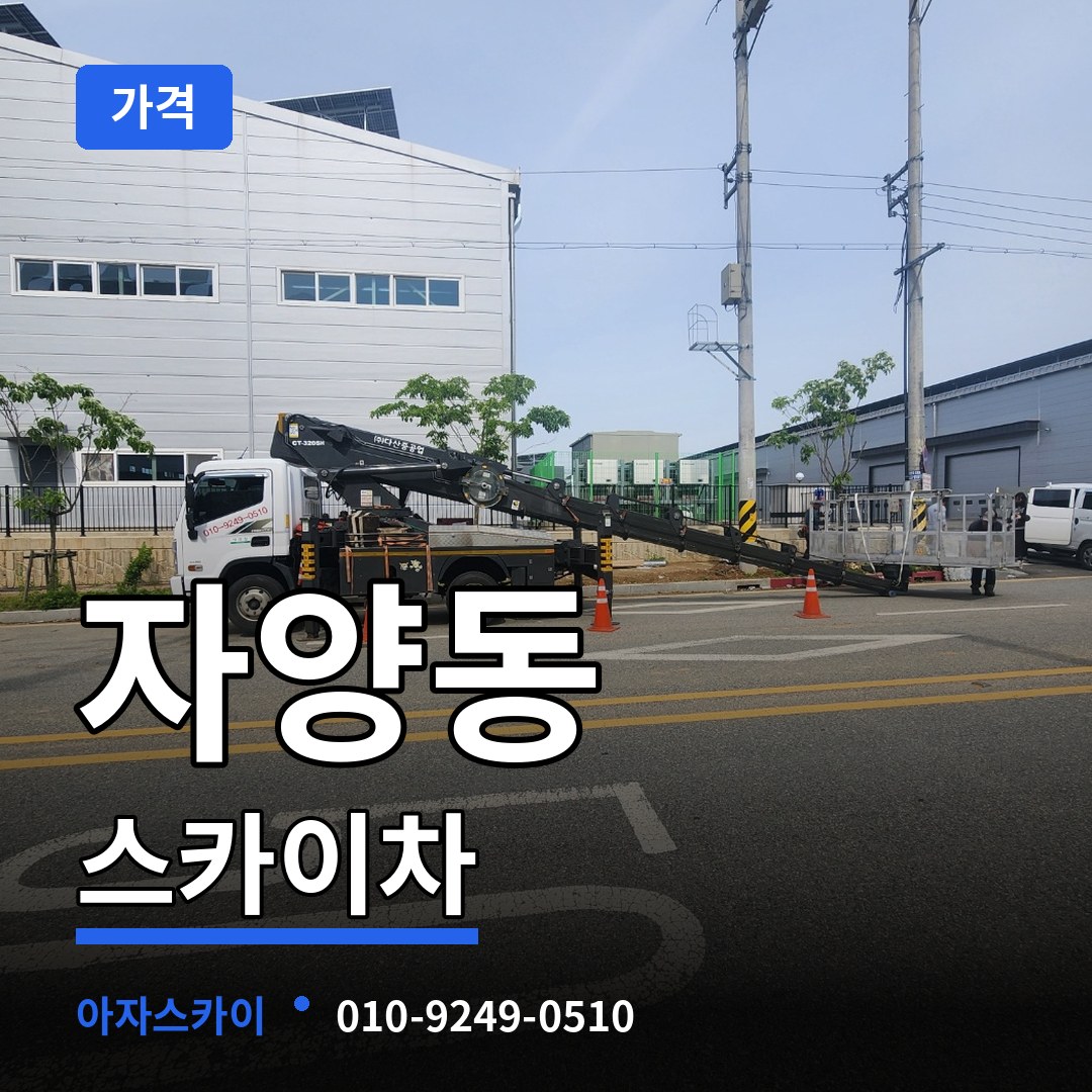 서울 광진구 자양동 스카이차 가격 시공 사례