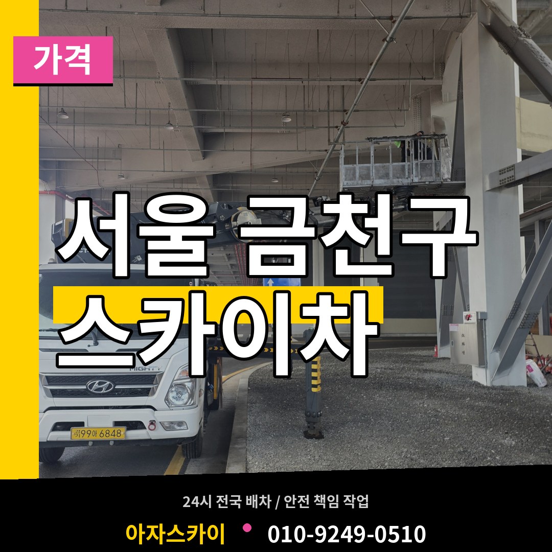 서울 금천구 스카이차 가격 시공 사례
