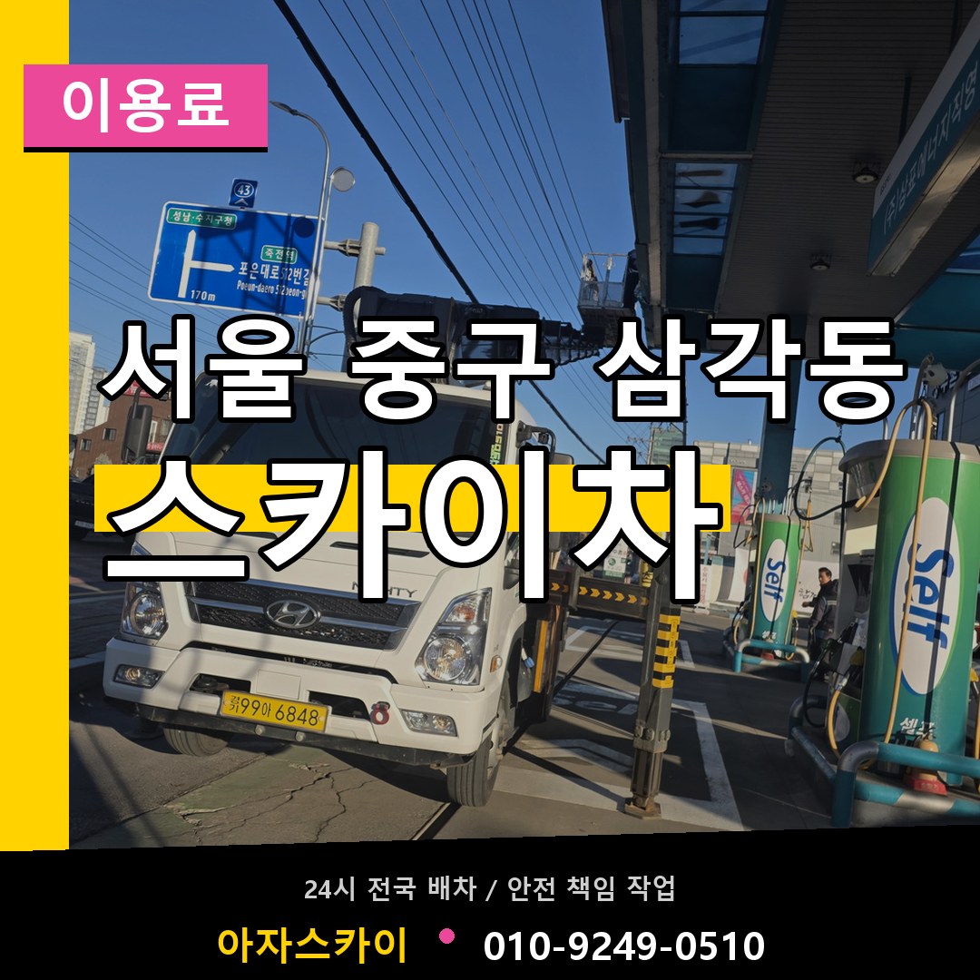서울 중구 삼각동 스카이차 이용료 시공 사례