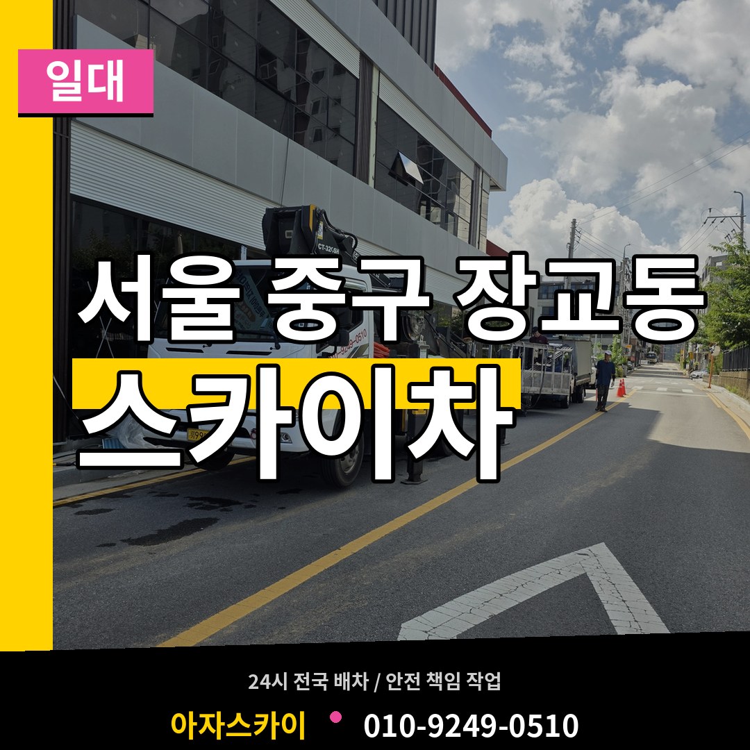 서울 중구 장교동 스카이차 일대 시공 사례