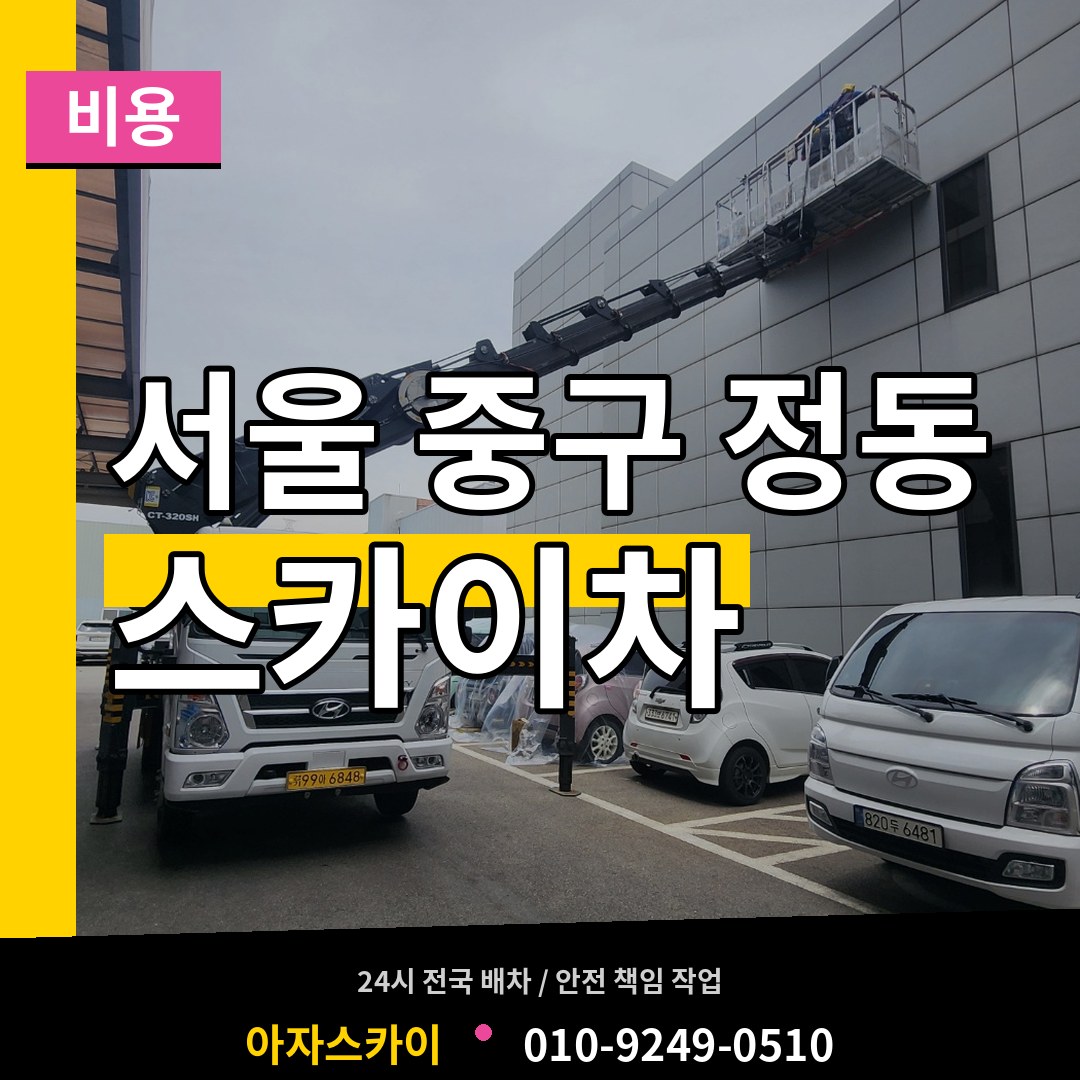 서울 중구 정동 스카이차 비용 시공 사례