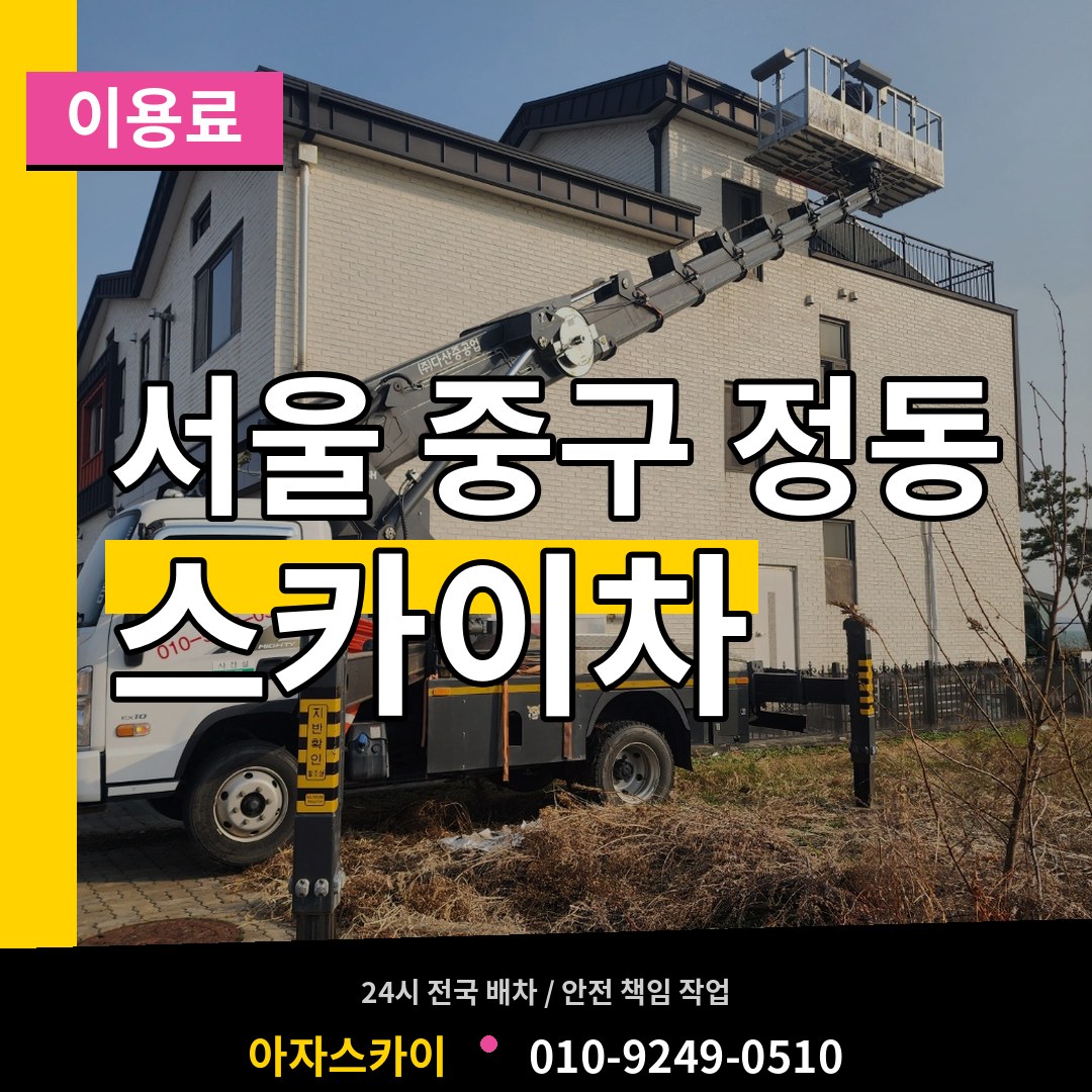 서울 중구 정동 스카이차 이용료 시공 사례