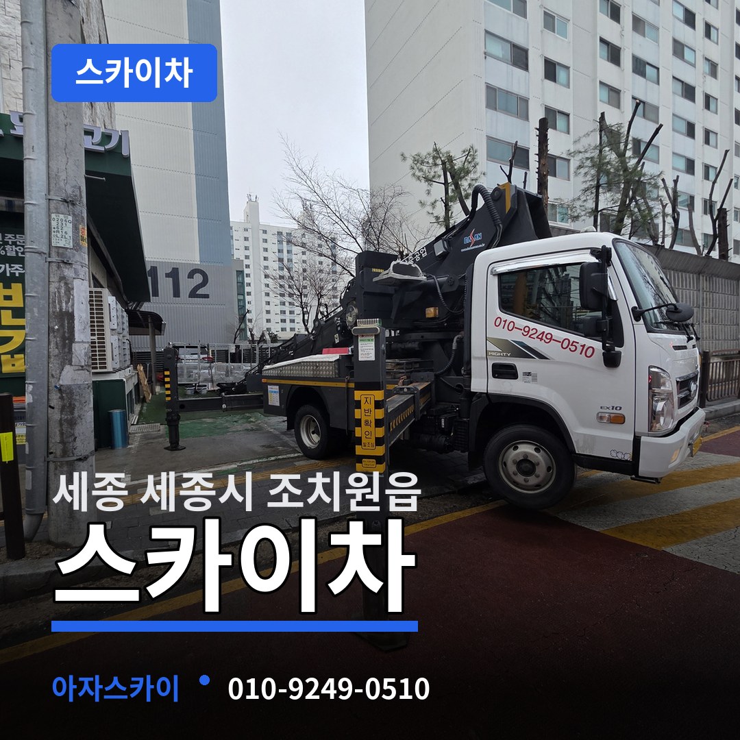 세종 세종시 조치원읍 스카이차 시공 사례