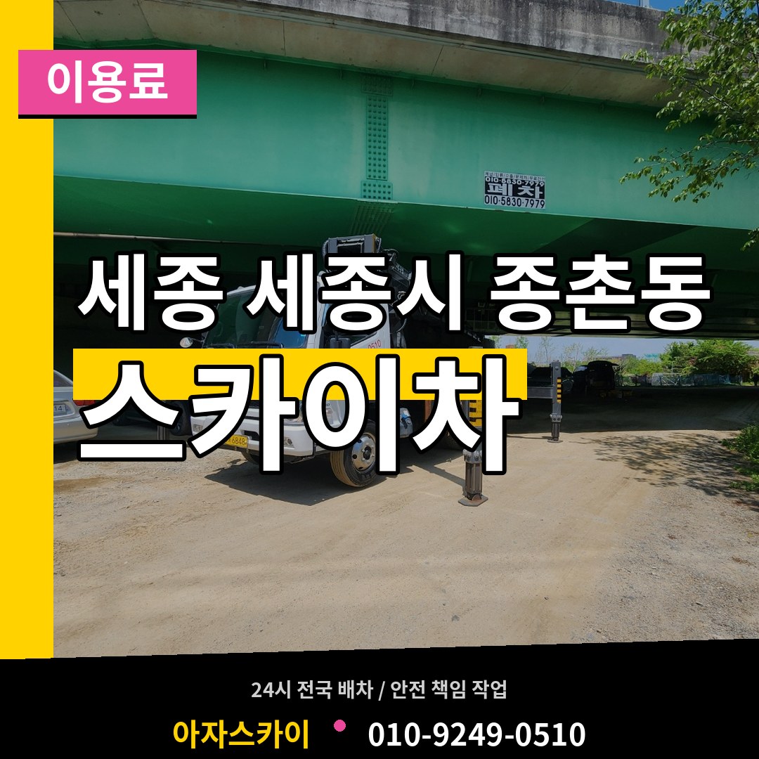 세종 세종시 종촌동 스카이차 이용료 시공 사례