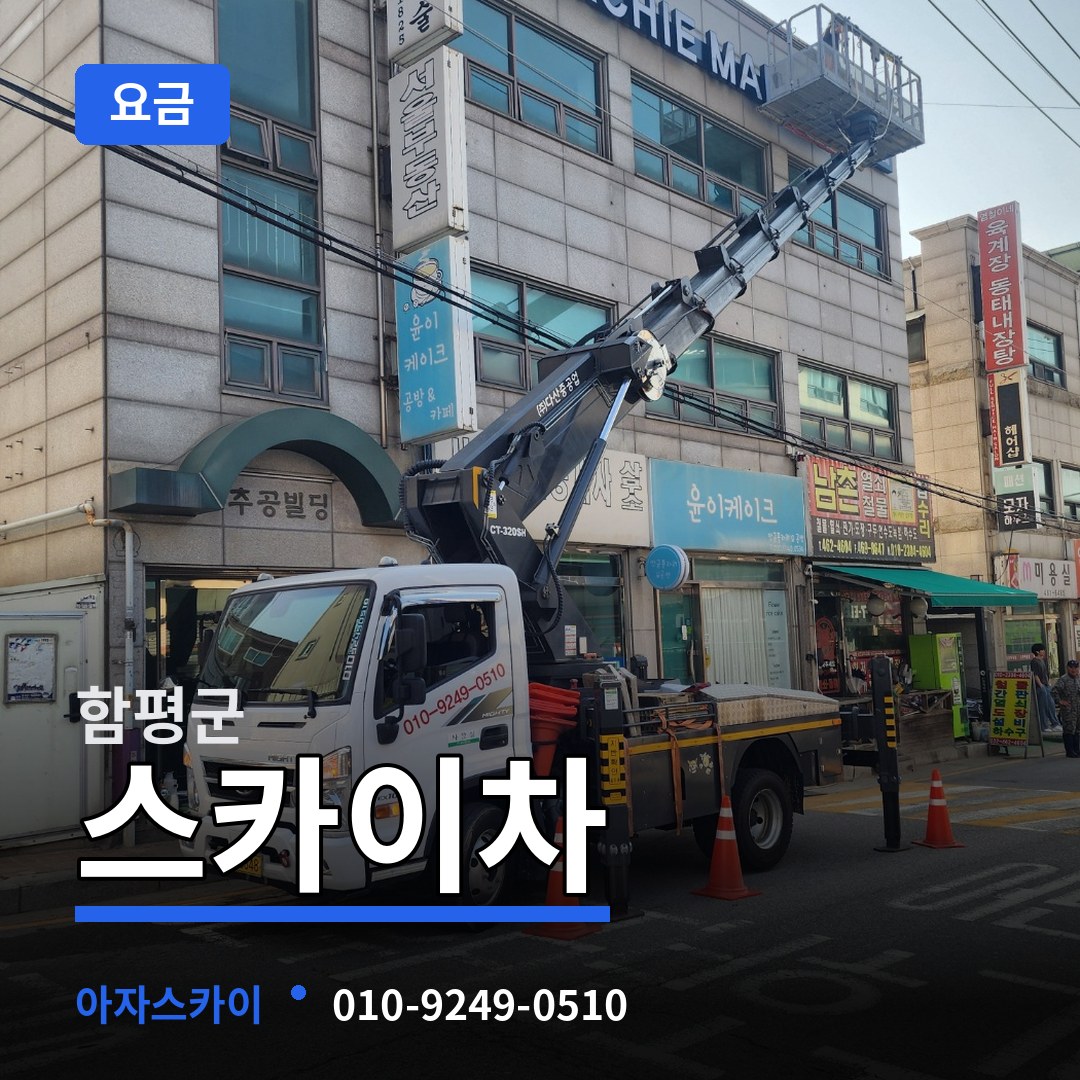 전남 함평군 스카이차 요금 시공 사례