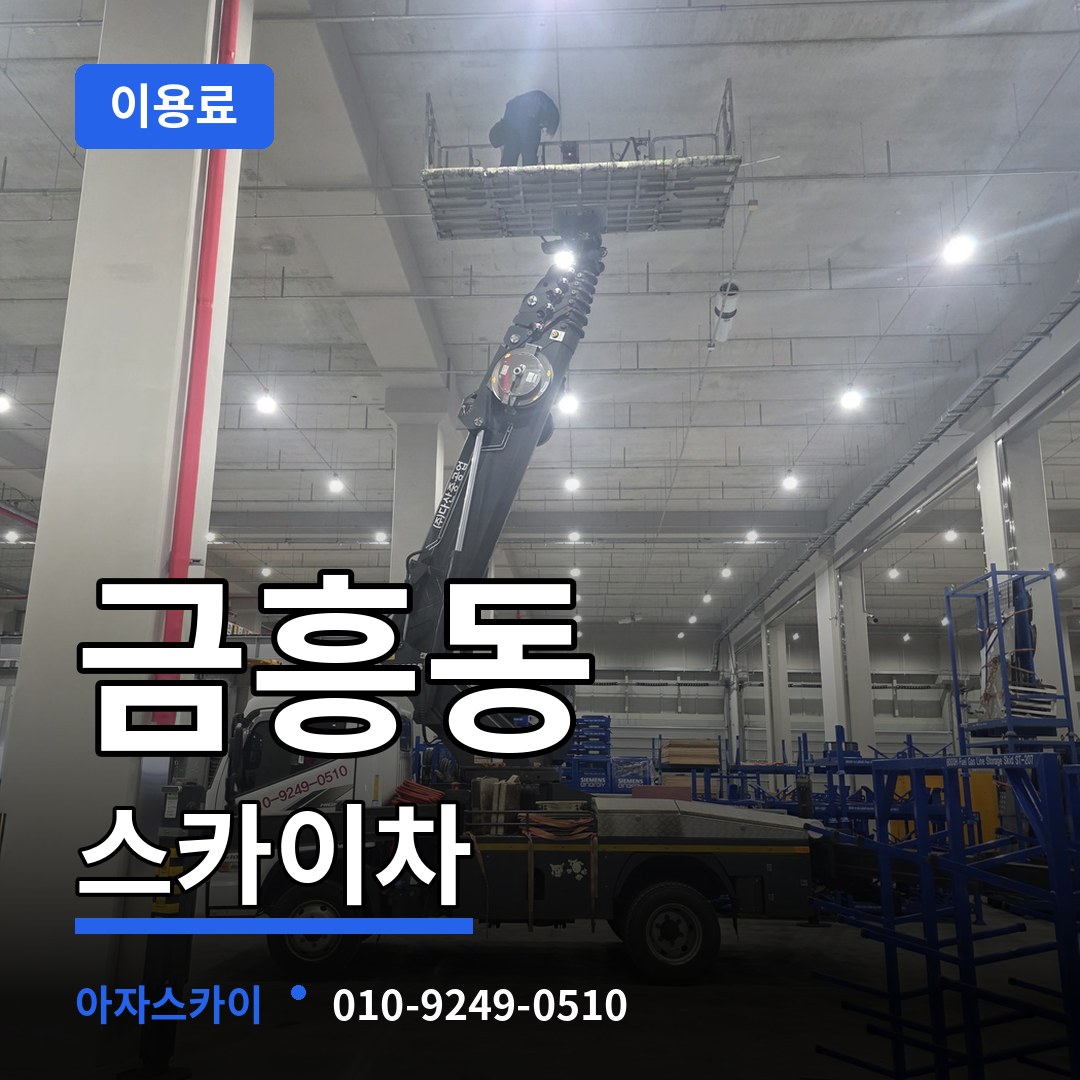 충남 공주시 금흥동 스카이차 이용료 시공 사례
