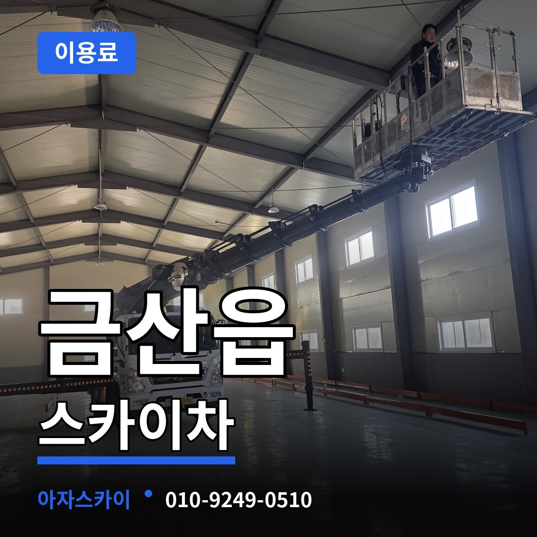 충남 금산군 금산읍 스카이차 이용료 시공 사례
