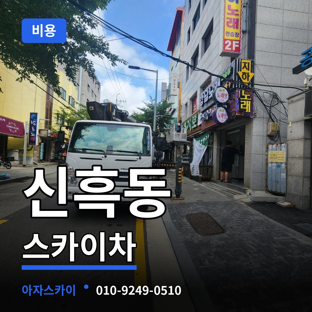 충남 보령시 신흑동 스카이차 비용 시공 사례