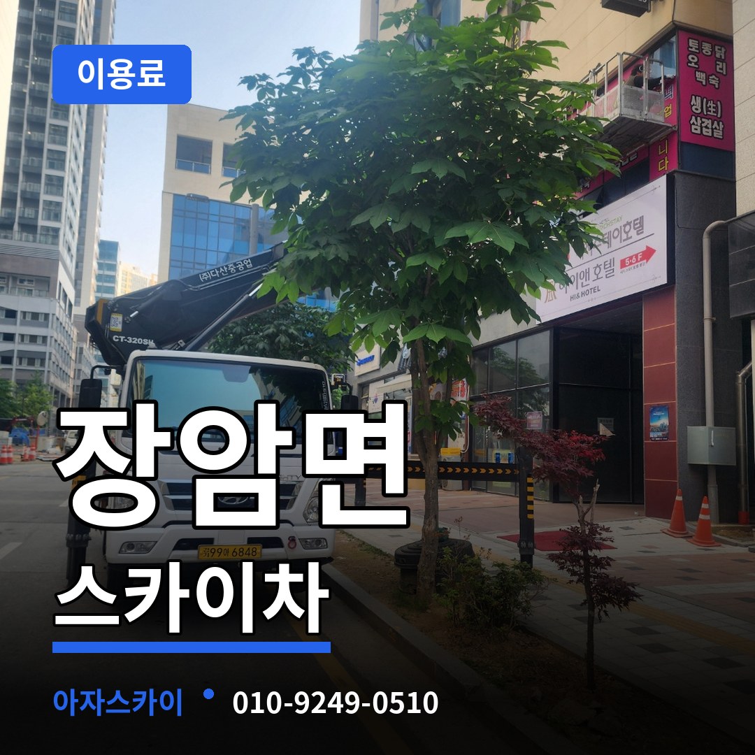 충남 부여군 장암면 스카이차 이용료 시공 사례