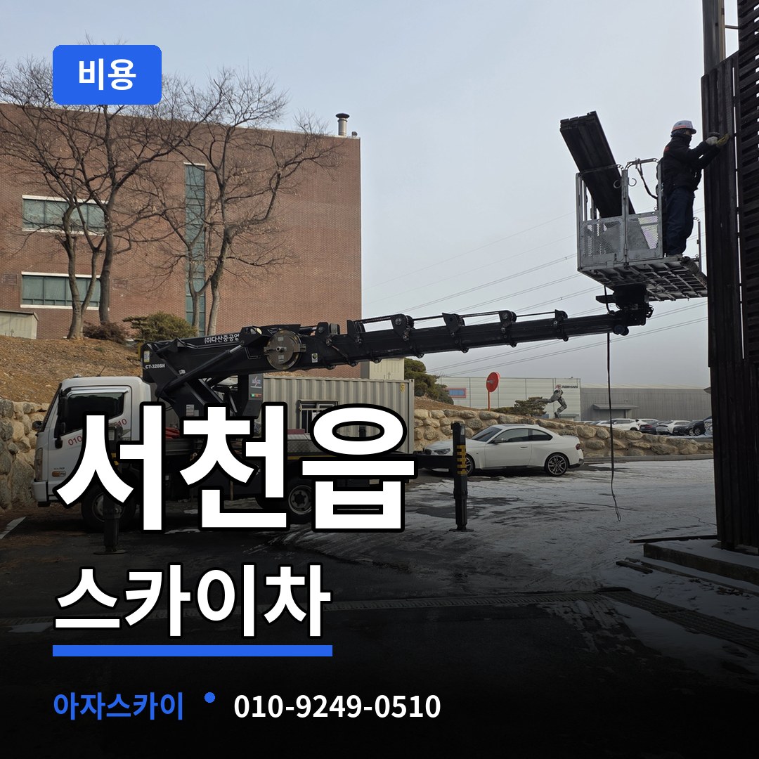 충남 서천군 서천읍 스카이차 비용 시공 사례