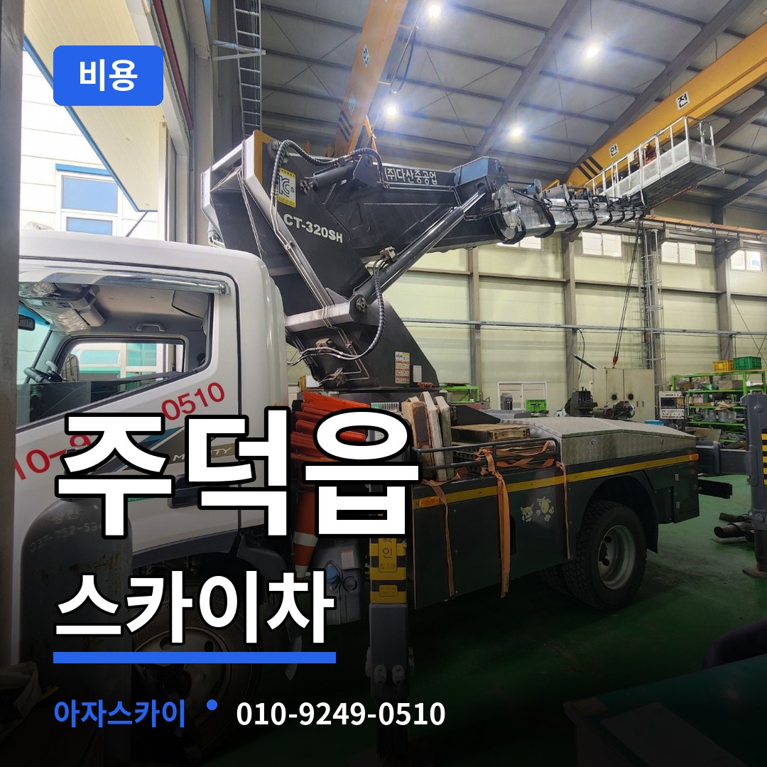 충북 충주시 주덕읍 스카이차 비용 시공 사례