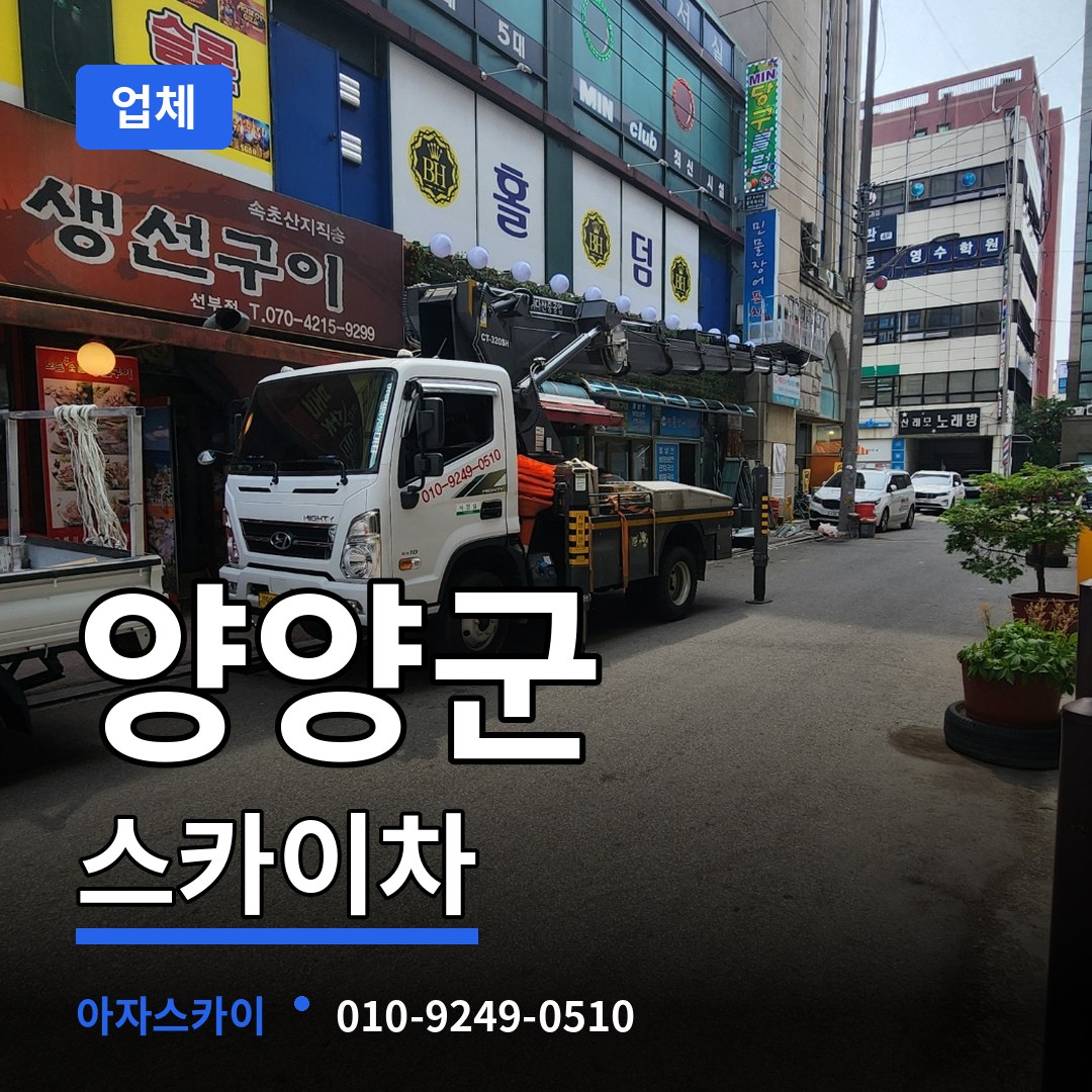 강원 양양군 스카이차 업체