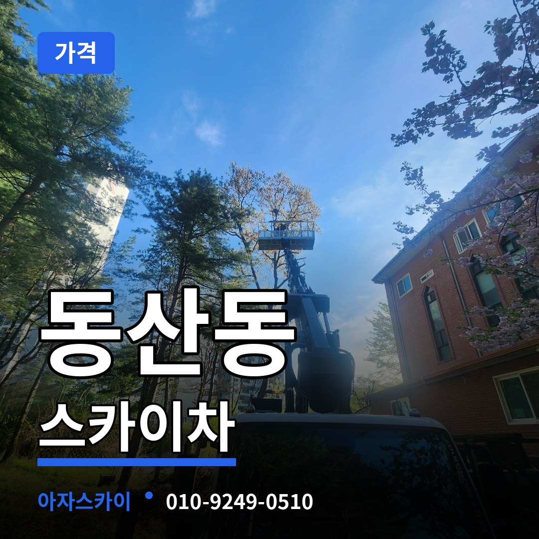 경기 고양시 동산동 스카이차 가격