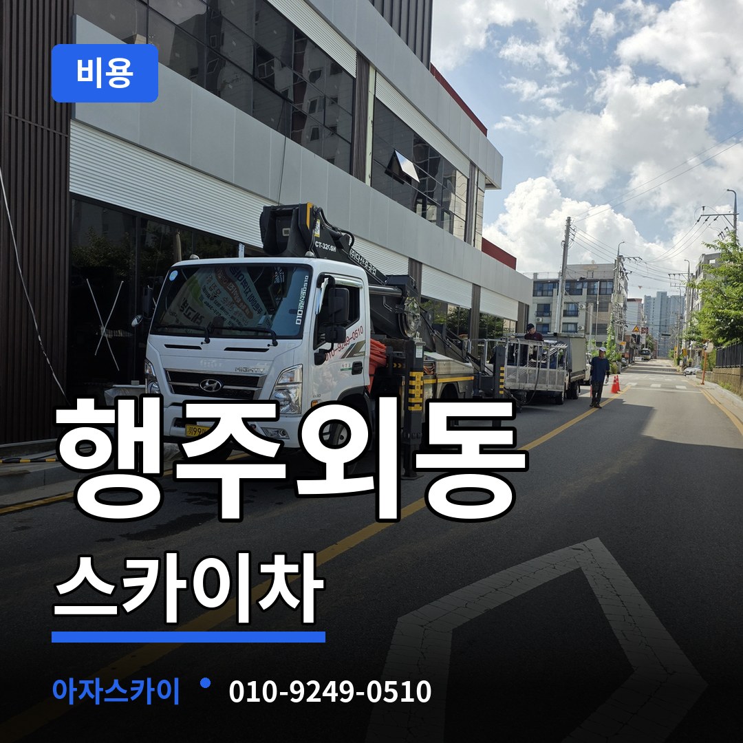 경기 고양시 행주외동 스카이차 비용
