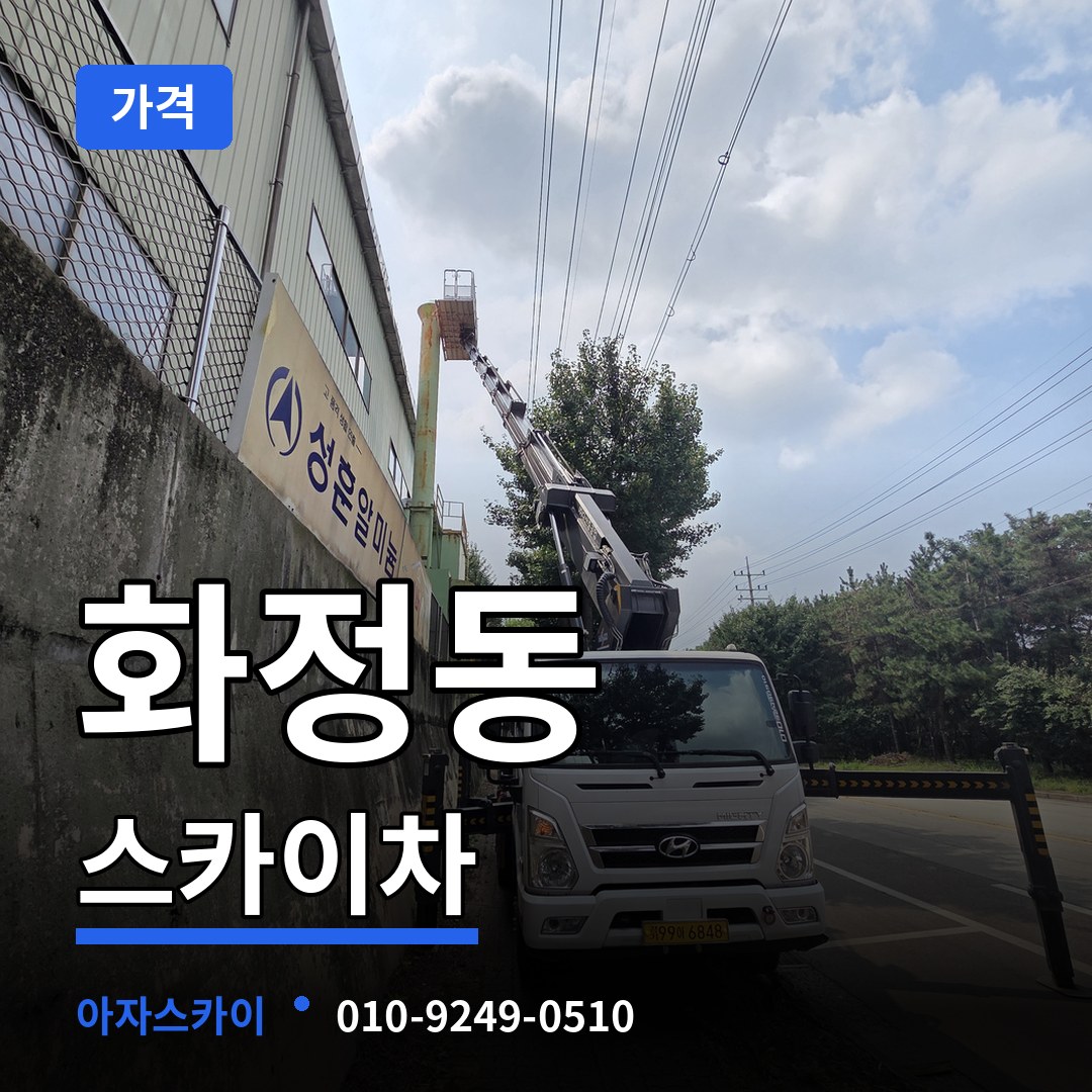 경기 고양시 화정동 스카이차 가격